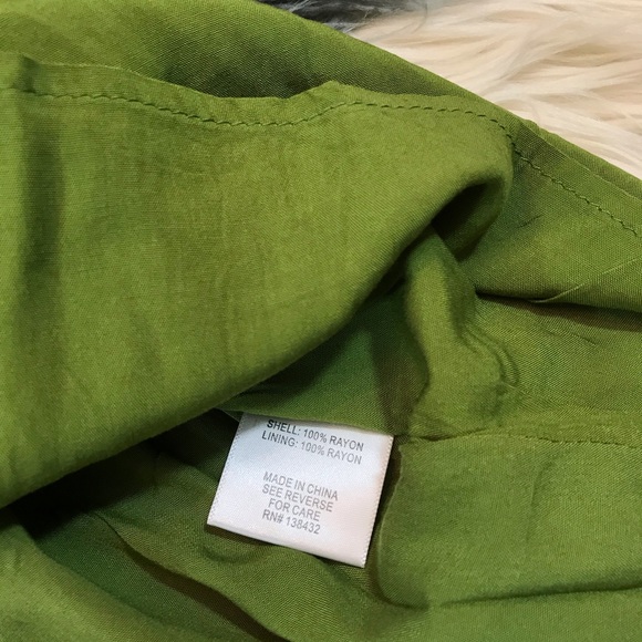 ModCloth green floral skirt - Picture 5 of 7